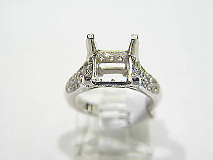 ROUND BRILLIANT DIAMOND SETTING 4 PRONG FOR A 9.50MM STONE ENGAGEMENT SETTING