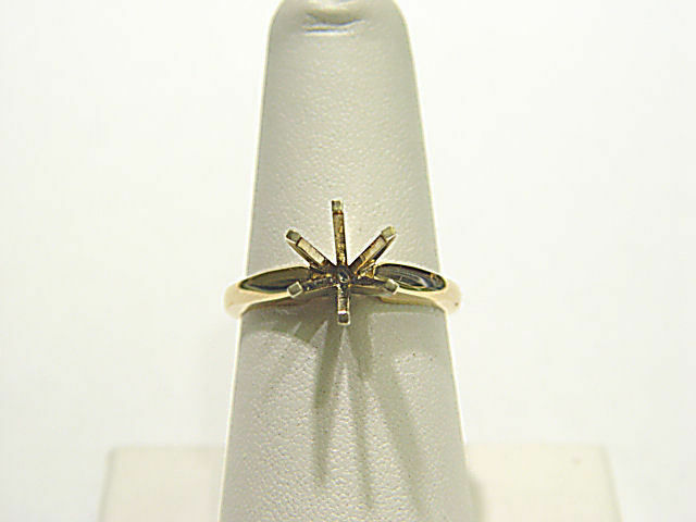 POLISHED SETTING FOR A 6 PRONG 9.40 MM ROUND STONE