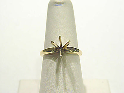 POLISHED SETTING FOR A 6 PRONG 9.40 MM ROUND STONE