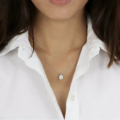 14K Gold Lab Created White Sapphire Pendant and Earring Set