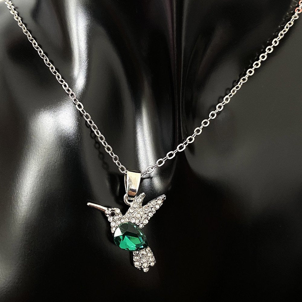 European and Americans Vintage Silver Bird Nature Style Turquoise Bird Necklace