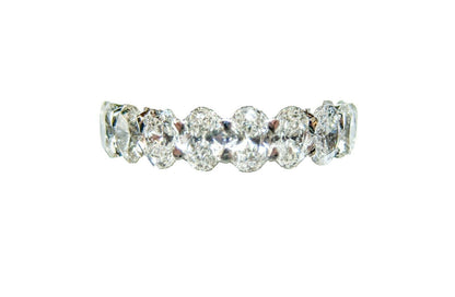DIAMOND 20 OVAL SHAPE ETERNITY ALL ROUND SET DIAMOND BAND