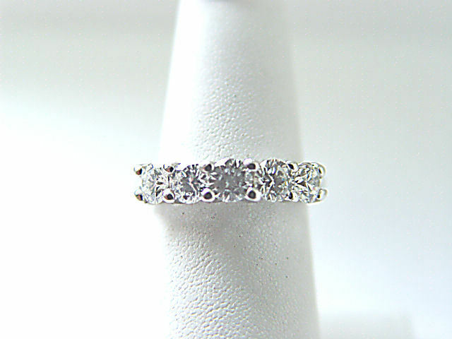 DIAMOND 5 ROUND BR SHAPE U BASKET STYLE DIAMOND BAND COMMON PRONG SET DIAMOND