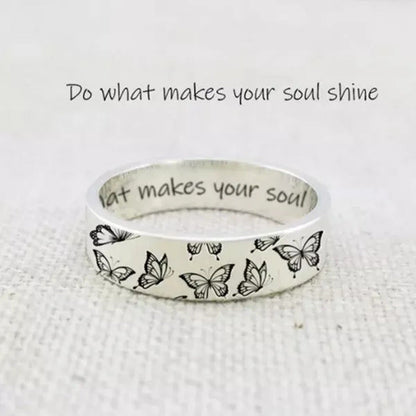 New 925 Sterling Silver Jewelry Ring Creativebutterfly Wedding Band Design Women