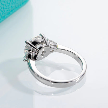 Anujewel 4.6 Carat D Color Moissanite Diamond Engagement Wedding Ring