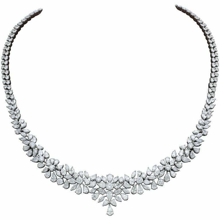 Multi Shape Diamond Necklace