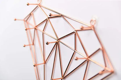 Diamond Rose Gold Jewelry Organizer for Necklaces, Bracelets, Earrings, Rings
