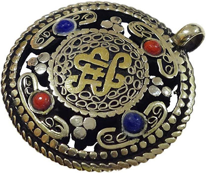 Handmade Designer Pendants for Women & Men, Coral & Lapis Lazuli Gemstone Pendan