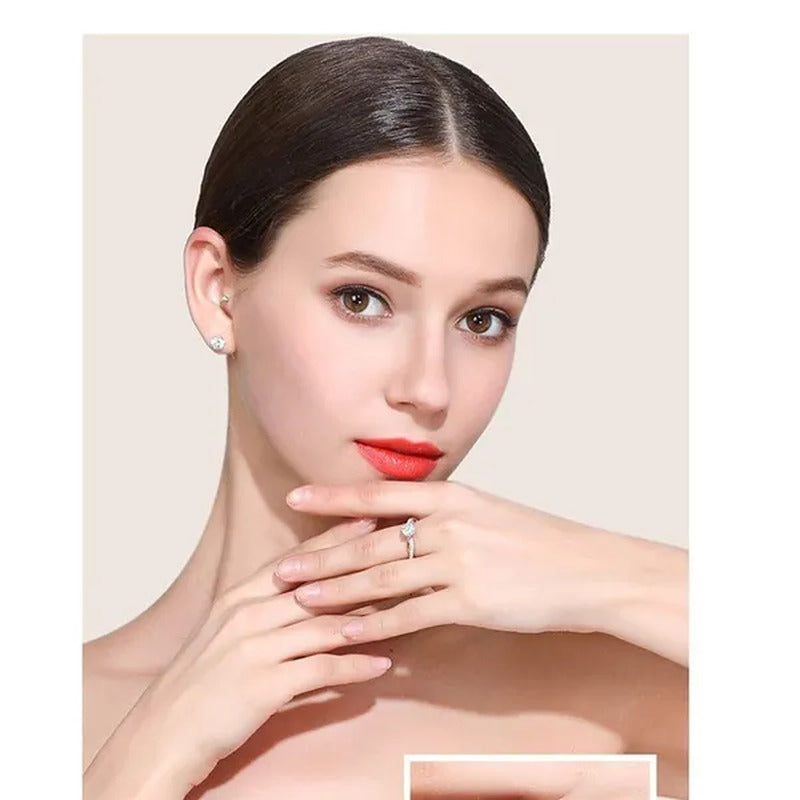 Twisted Shape Diamond Ring Wedding Band Two Tone Rose-Gold Silver Fashion Jewelr