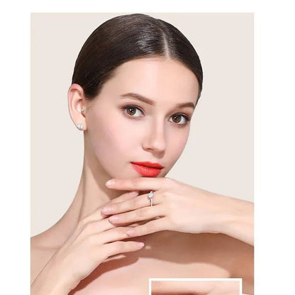 Twisted Shape Diamond Ring Wedding Band Two Tone Rose-Gold Silver Fashion Jewelr