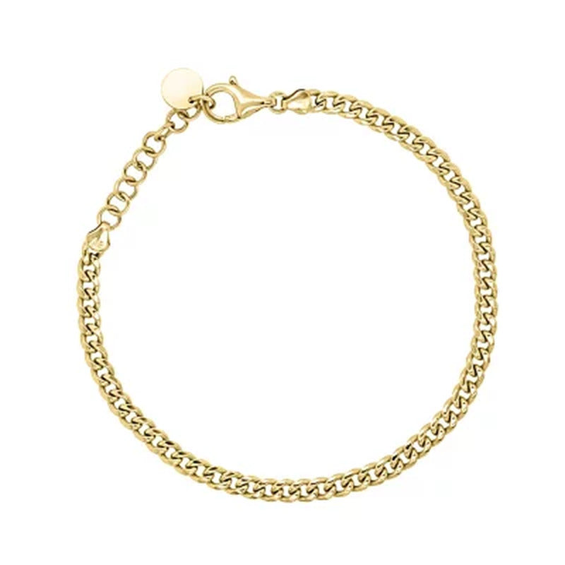 14K Yellow Gold Curb Bracelet