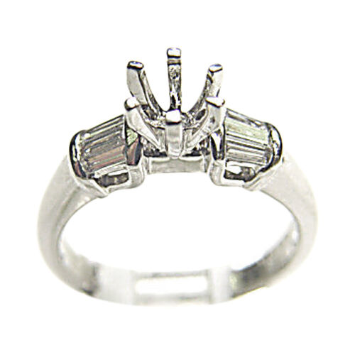 DIAMOND 6 TAPERED BAGUETTE SETTING 6 PRONG FOR A 6.70MM DIAMOND