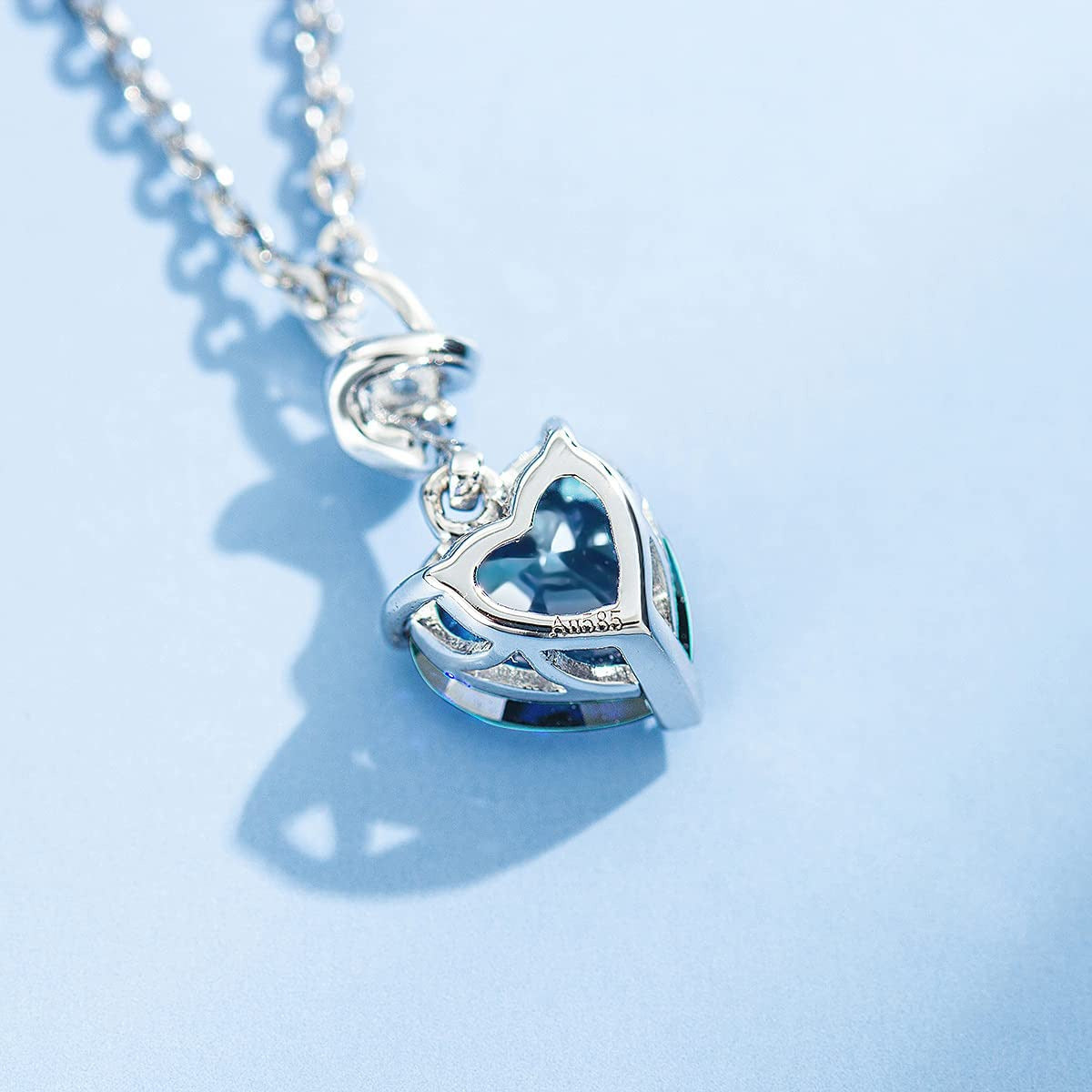Valentines Day Gifts for Her 14K Solid White Gold Diamond Genuine or Created Gem