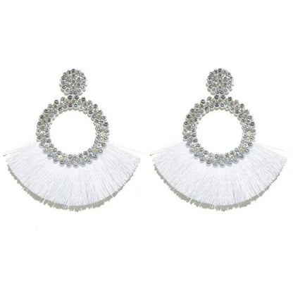 Tassel Earrings Women Punk Earings Fashion Jewelry Hanging Crystal Star Girls Ea