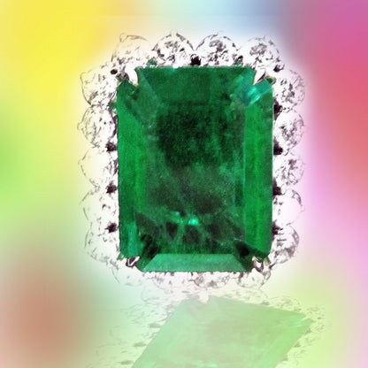EMERALD RECTANGULAR 21.02MM LENGTH X16.60MM WIDTH X9.95MM DEPTH EMERALD RING