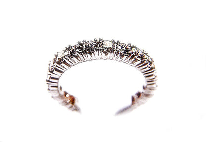 23 ROUND BRILLIANT DIAMOND ETERNITY BAND 4 PRONG SET DIAMOND ANNIVERSARY BAND