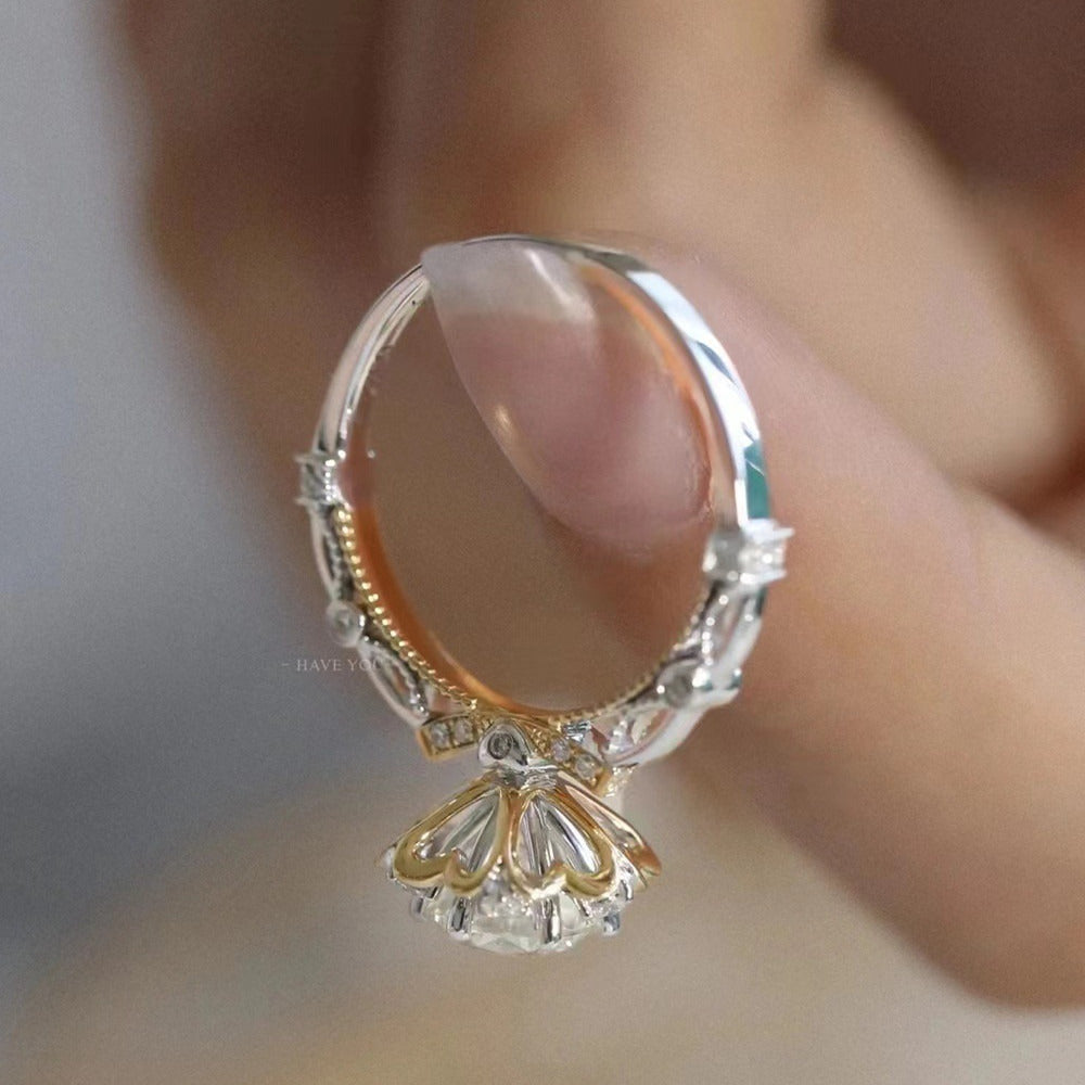 High-Clean Mosonite Wedding Ring