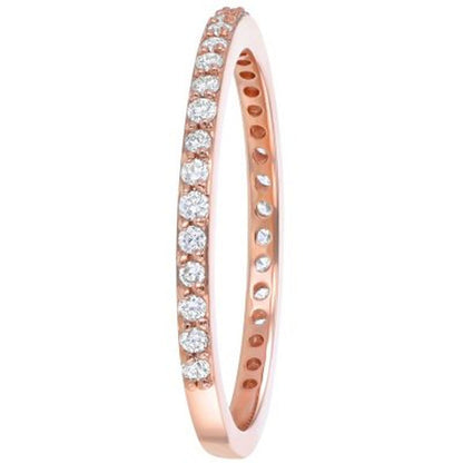 Stackable 0.25 CT. T.W. Diamond Band in 14K Gold (Assorted Colors)