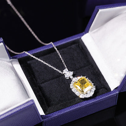 Women'S Light Luxury 925 Sterling Silver Moissanite Diamond Necklace