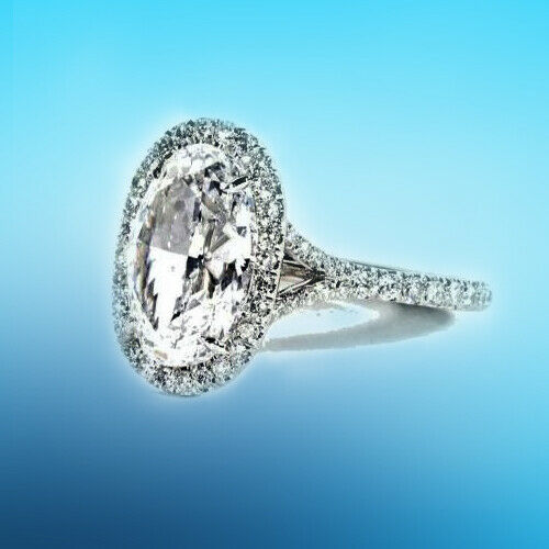 Oval Diamond 4.57 ct Engagement Ring GIA Certified