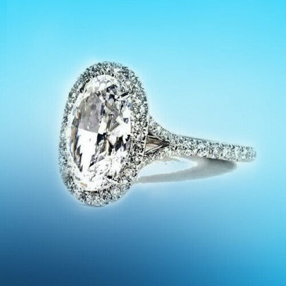 Oval Diamond 4.57 ct Engagement Ring GIA Certified