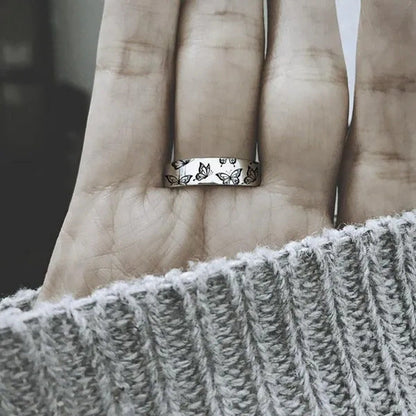 New 925 Sterling Silver Jewelry Ring Creativebutterfly Wedding Band Design Women