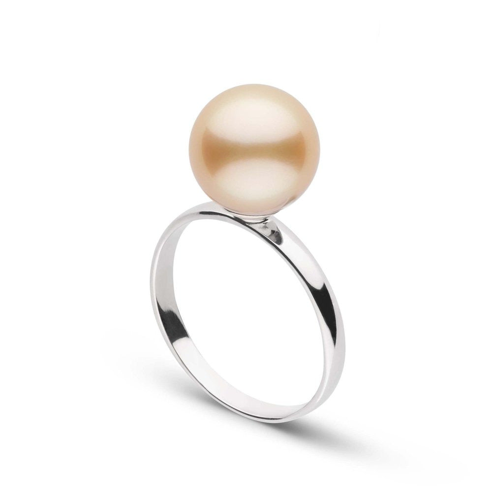 Classic Collection 9.0-10.0 Mm Golden South Sea Pearl Ring