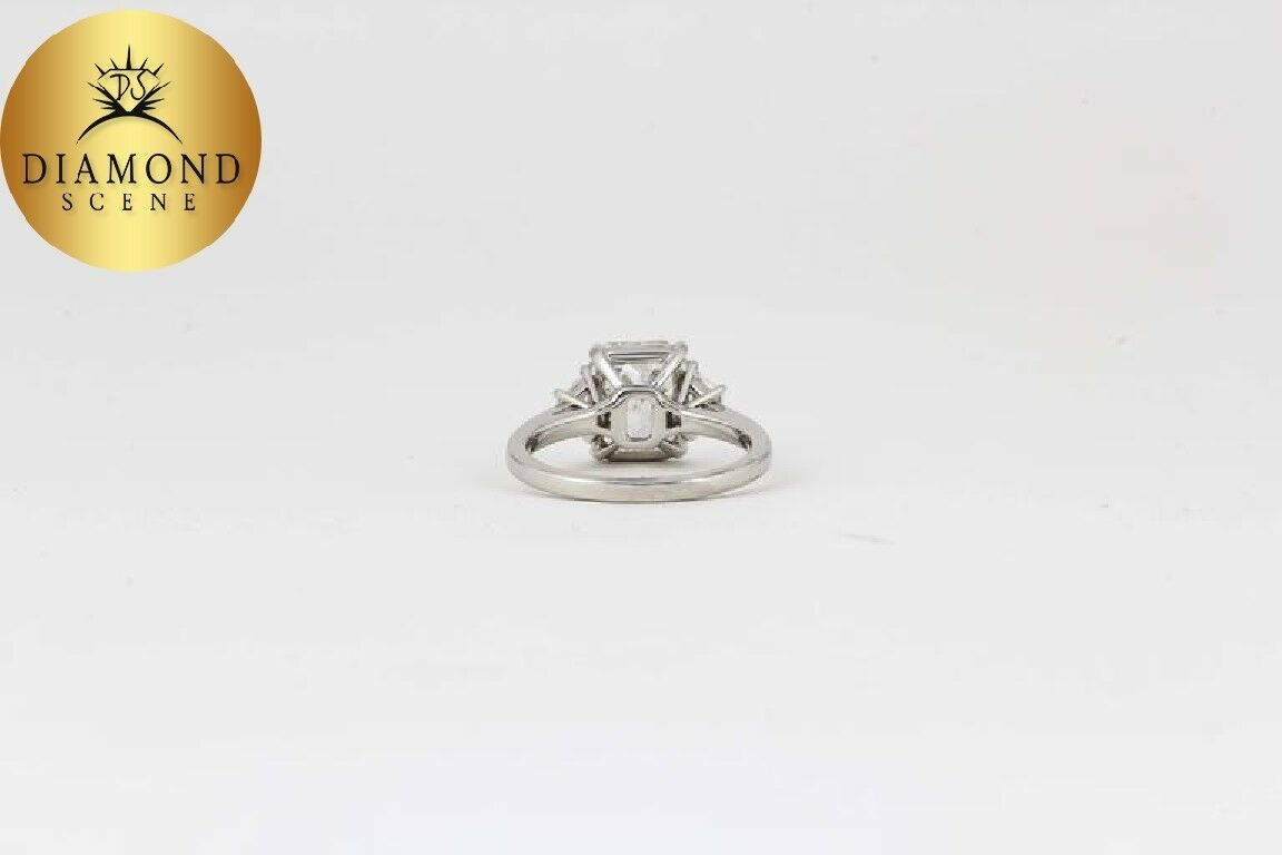 3 Carat GIA Radiant Cut Diamond Engagement Platinum Ring