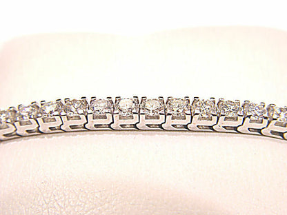 11.80 CT ROUND BRILLIANT CUT DIAMONDS 4 PRONG SETTENNIS BRACELET
