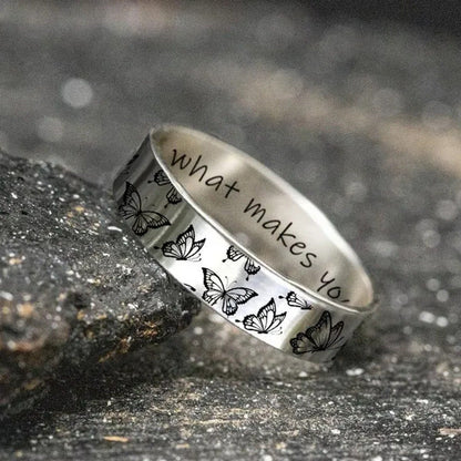 New 925 Sterling Silver Jewelry Ring Creativebutterfly Wedding Band Design Women