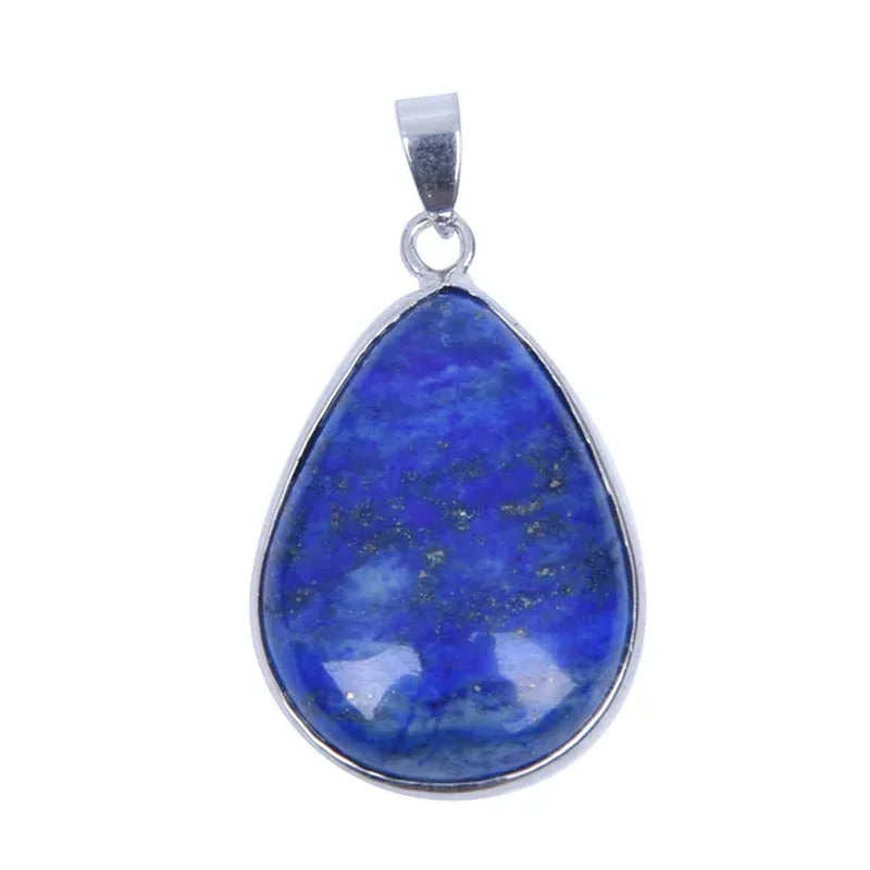 Lapis Lazuli Gemstone Gem Necklace Pendant 1.42X1.02" HOT