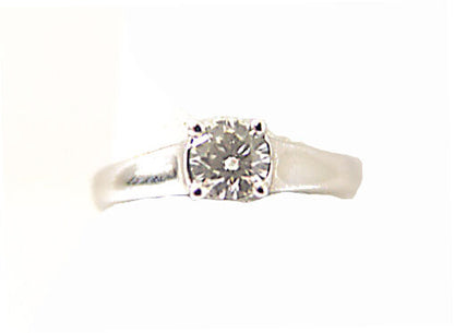 DIAMOND ROUND BR SHAPE SOLITAIRE RING CENTER 5.21MM DIAMOND
