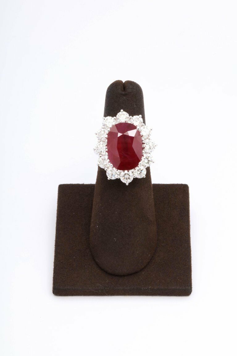 Damiani Burma Ruby and Diamond Ring Certified