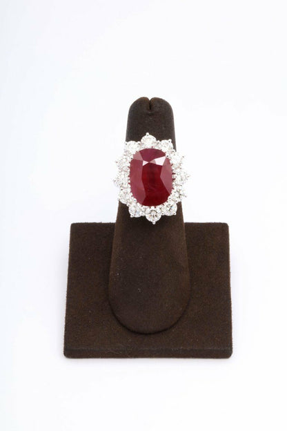 Damiani Burma Ruby and Diamond Ring Certified