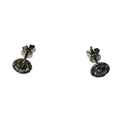 DIAMOND ROUND BRILLIANT SHAPE SET STUD HALO SET DIAMOND