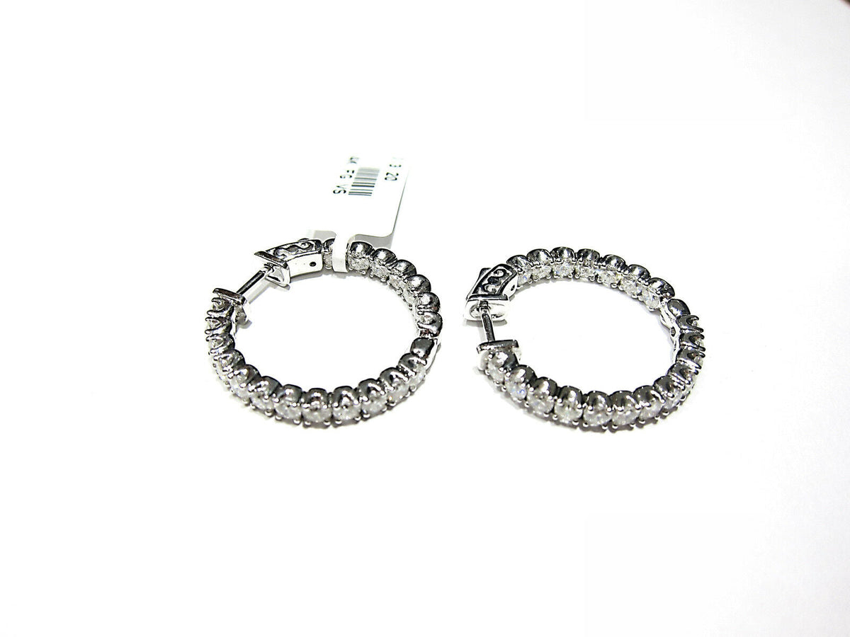 DIAMOND ROUND BRILLIANT INSIDE OUTSIDE SET 4 PRONG SET DIAMOND