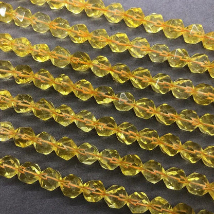Citrine Yellow Quartz Beads 6/8/10Mm Faceted Natural Stone Cut Gem DIY