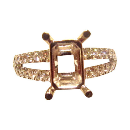 DIAMOND 36 STONE ROUND BRILLIANT SPLIT SETTING ENGAGEMENT SETTING RING DIAMOND
