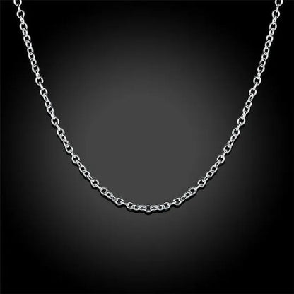 Wholesale Price High Quality 5Pcs/Lot Simple Fashion 925 Silver 1Mm Basic Chain