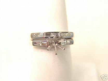 .73 Ct Diamond Baguette Channel Engagement Ring