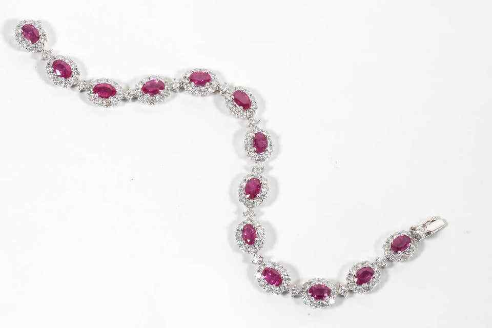 Classic Ruby Diamond Bracelet