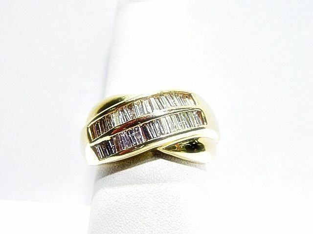 DIAMOND BAGUETTE SHAPE 2 ROW SET CHANNEL SET DIAMOND