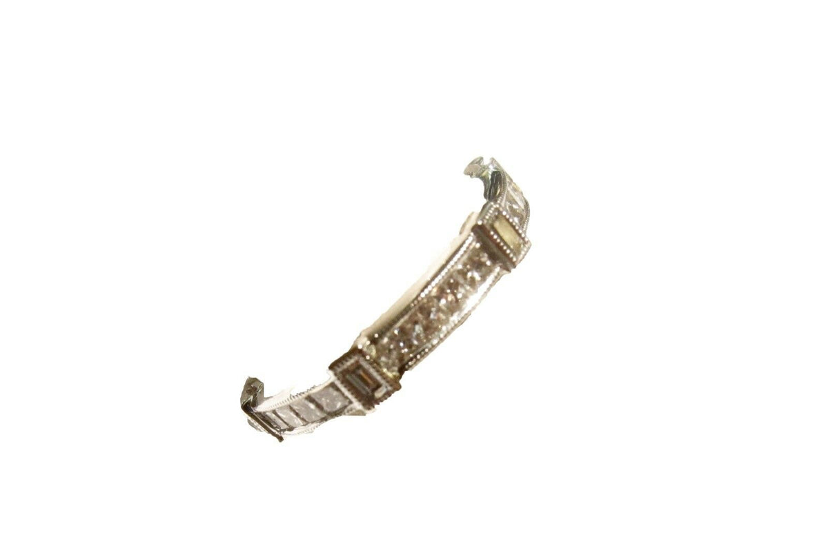 DIAMOND ETERNITY BAND PRINCESS BAGUETTE ALL AROUND SET