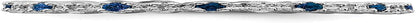 Solid 925 Sterling Silver Stackable Created Sapphire Blue September Gemstone and
