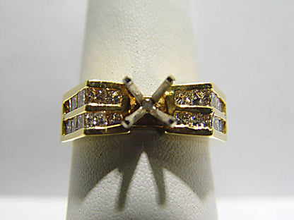 DIAMOND 20 PRINCESS SHAPE CHANNEL SET 2 ROW SET SETTING