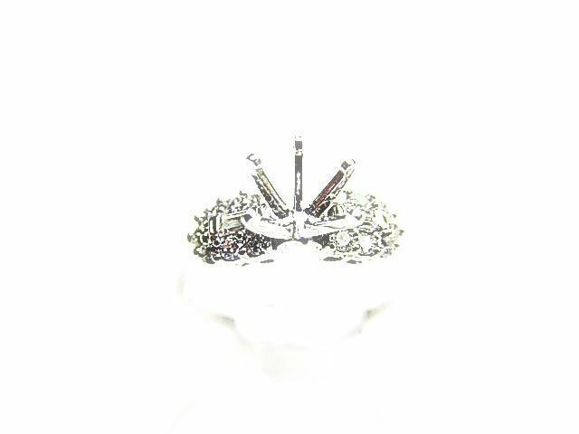 DIAMOND BAGUETTE ROUND SETTING 6 PRONG SET FOR A 8MM DIAMOND x 7.70MM STONE