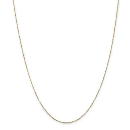 0.8 Mm X 20 In. 14K Yellow Gold Diamond-Cut Cable Chain