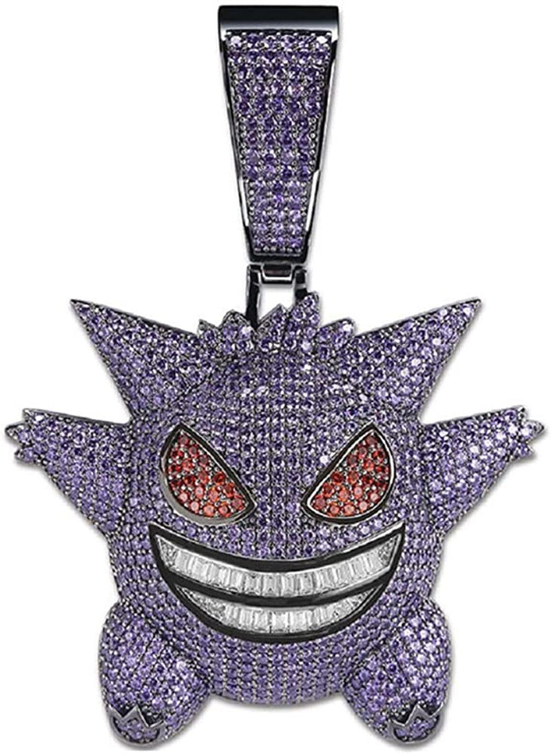 Jewelry Exquisite Big Bubble Cartoon Pendant Hip Hop Fully Iced Out Simulated Di