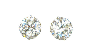 DIAMOND STUD DIAMOND ROUND BRILLIANT EARRING 2.32 CT TOTAL WEIGHT EARRING