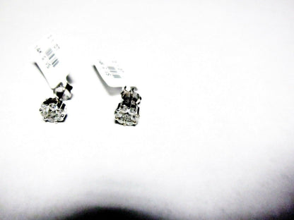 1.07 CT DIAMOND EARRING CLUSTER 7 DIAMOND EACH TOTAL 14 DIAMOND STUD EARRING 14K